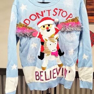 Unicorn Santa Ugly Christmas Sweater
